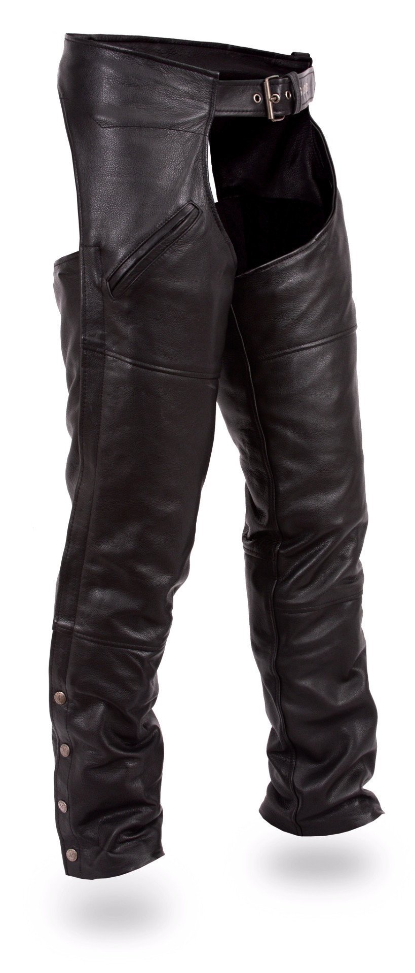 Nomad - Men's Leather Motorcycle Chaps - SKU GRL-FMM830BM-FM