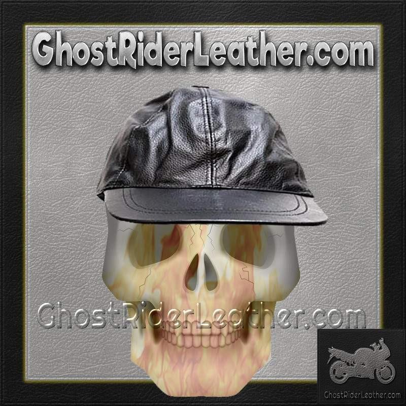 Leather Baseball Cap with Adjustable Back - SKU AC006-DL