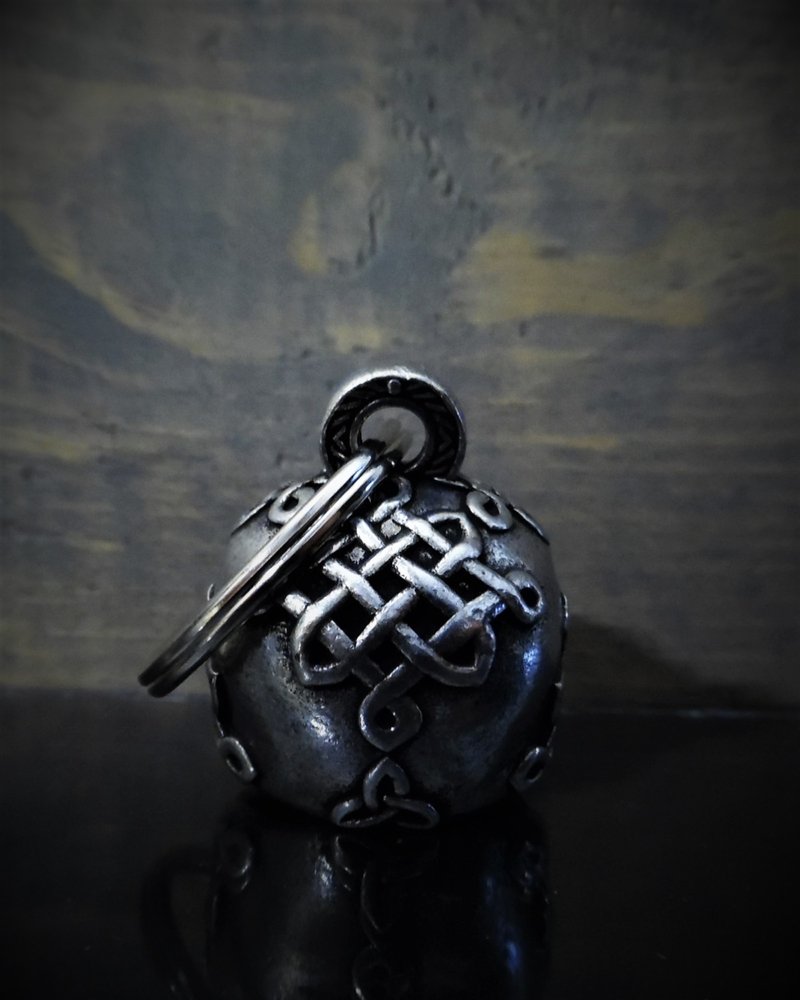 Celtic Skull - Pewter - Motorcycle Spirit Bell - Made In USA - SKU BB70-DS