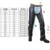 Leather Chaps - Thigh Stretch - Brown - Up To 9XL - Men or Women - C332-BROWN-DL