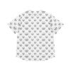 Skull Print - White on Black - Women's Baseball Jersey (AOP)
