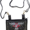 Leather Belt Bag - Red - Eagle Design - Handbag - BAG35-EBL3-RED-DL