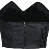 Leather Top - Women's - Black - Laces Front Closure - SK966-DL