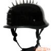 Novelty Motorcycle Helmet - Spiked - Gloss Black - German - H402-02-DL Novelty Motorcycle Helmet - Spiked - Gloss Black - German - H402-02-DL