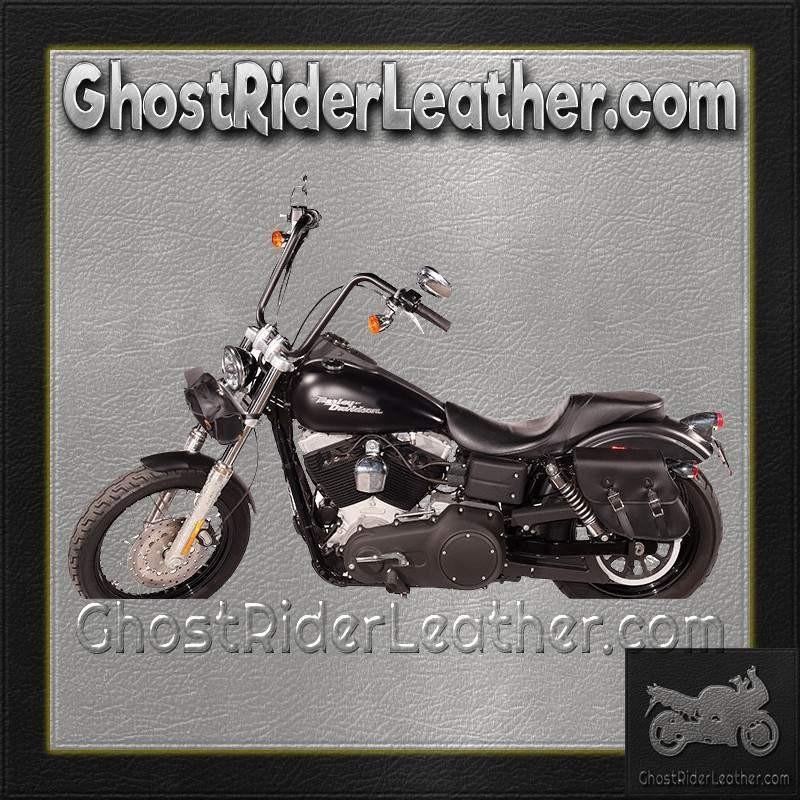 Swing Arm Bag - PVC - Right - Studs - Motorcycle Storage - SD4093-STUD-SOLO-DL
