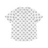 Skull Print - White on Black - Women's Baseball Jersey (AOP)