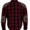 Flannel Motorcycle Shirt - Men's - Armor - Up To Size 5XL - Red Black Plaid - SHR11-CC-DL