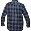 Flannel Motorcycle Shirt - Men's - Black Gray Plaid - Up To Size 5XL -TW205-20-UN