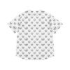 Skull Print - White on Black - Women's Baseball Jersey (AOP)