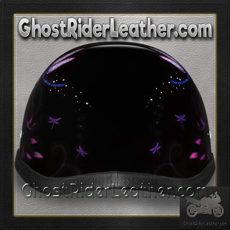 Novelty Motorcycle Helmet - Dragonfly - Eagle Shorty - 6002DF-DH