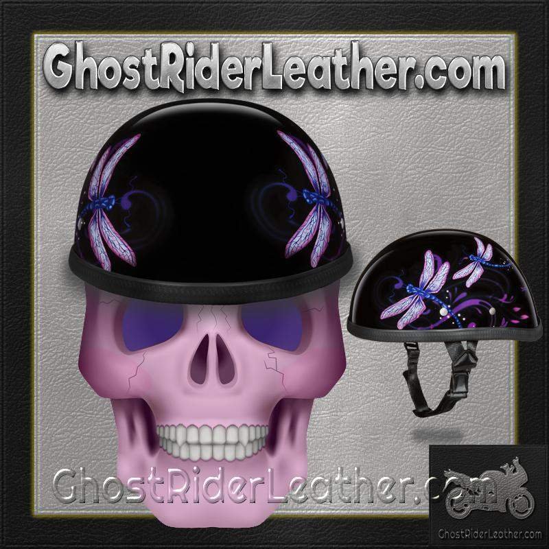 Novelty Motorcycle Helmet - Dragonfly - Eagle Shorty - 6002DF-DH