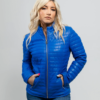 Vegan Leather Puffer Jacket - Women's - Blue - Skylar - WBL-1010VGL-FM