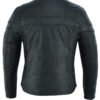 Leather Motorcycle Jacket - Men's - Biker - Up To 8XL - Racer - DS701-DS
