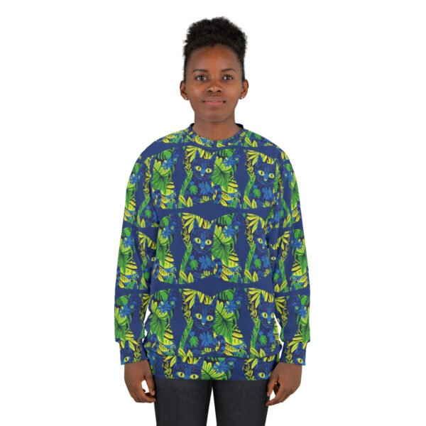 Cat Hiding in the Plants Too - Multi Colors - Unisex Sweatshirt - Sweater - Shirt