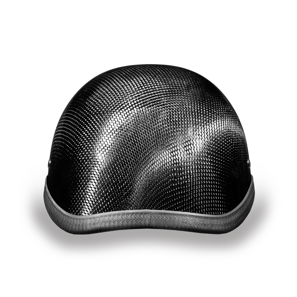 Novelty Motorcycle Helmet - Real Carbon Fiber - Eagle Shorty - 2002G-DH