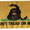 Yellow Gadsden Flag Vest Patch - Don't Tread On Me Patches - PAT-C230-DL