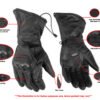 Leather Motorcycle Gloves - Men's - Insulated Touring Gauntlet - Biker - DS21-DS