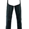 Men's Beltless Leather Chaps - Unisex Motorcycle Chaps - DS-424-DS