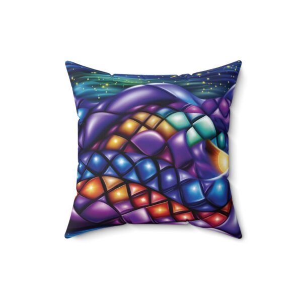 Diamond Abstracts - Multi Colors - Faux Suede Square Pillow
