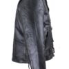 Embossed Eagle Motorcycle Jacket with Side Laces and Live To Ride - SKU MJ703-SS-DL