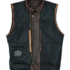 Leather Motorcycle Vest - Men's - Up To Size 60 - Distressed Brown - MR-MV320-PD-18-DL