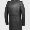 Leather Coat - Men's - Black - Fashion Leather Jacket - Parker - WBM6006-FM