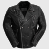 Leather Fashion Biker Jacket - Men's - Six Colors - Brooklyn - WBM2806-FM