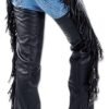 Leather Chaps - Women's - Booty Fringe - Motorcycle - AL2407-AL