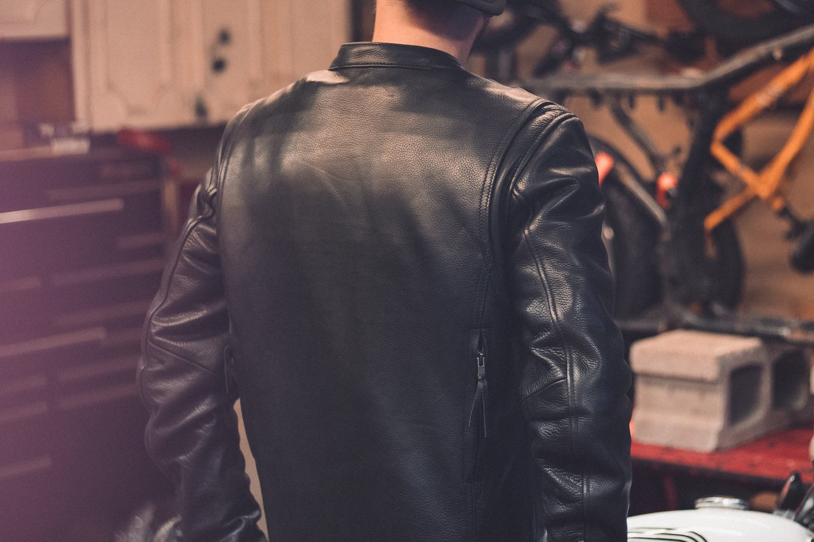 Leather Motorcycle Jacket - Men's - Black - Up To Size 8XL - Raider - FIM263CDMZ-FM