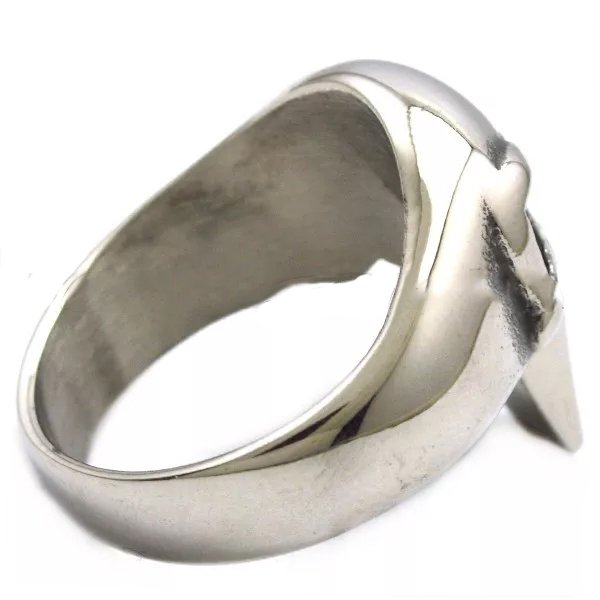 Punisher Skull Biker Ring - Stainless Steel - Biker Jewelry - Biker Ring - R3003-DS