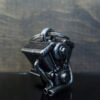 Motorcycle Engine - Pewter - Motorcycle Gremlin Bell - Made In USA - SKU BB79-DS