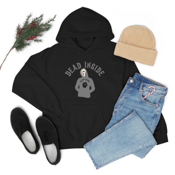 Dead Inside - Hoodie Wearing A Hoodie x4 - Unisex Heavy Blend Hooded Sweatshirt - Dark Colors