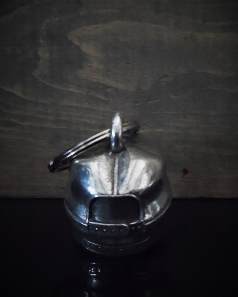 FTW Skull Hat Diamond - Pewter - Motorcycle Gremlin Bell - Made In USA - SKU BB107-DS