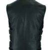 Leather Motorcycle Vest - Men's - Updated SWAT Team - Up To 8XL - DS007-DS