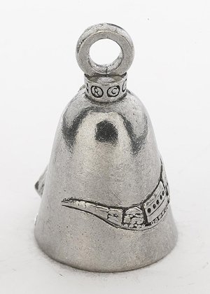 Freight Train - Pewter - Motorcycle Guardian Bell® - Made In USA - SKU GB-FREIGHT-TR-DS
