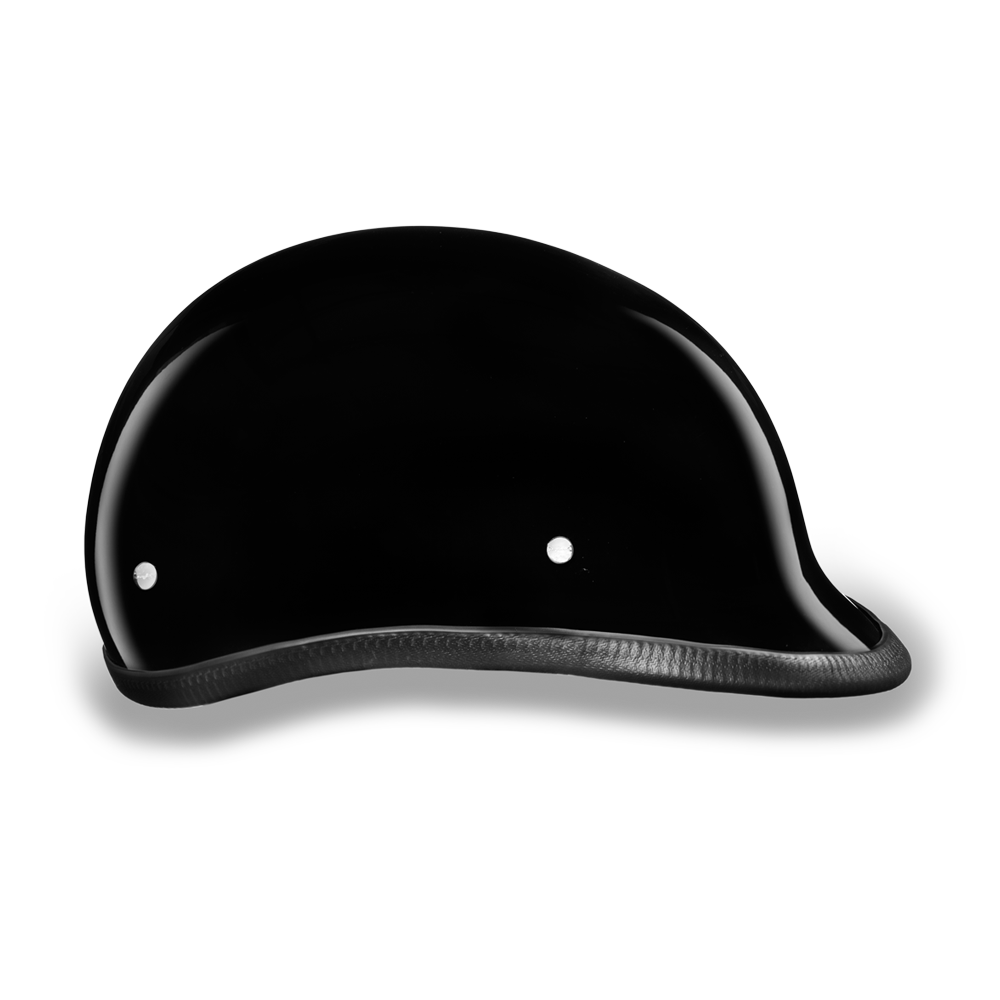 DOT Motorcycle Helmet - Gloss Black - Jockey Hawk Polo - H1-A-DH