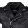 Leather Motorcycle Jacket - Kid's - Teen's - Side Laces - KD344-TEEN-DL