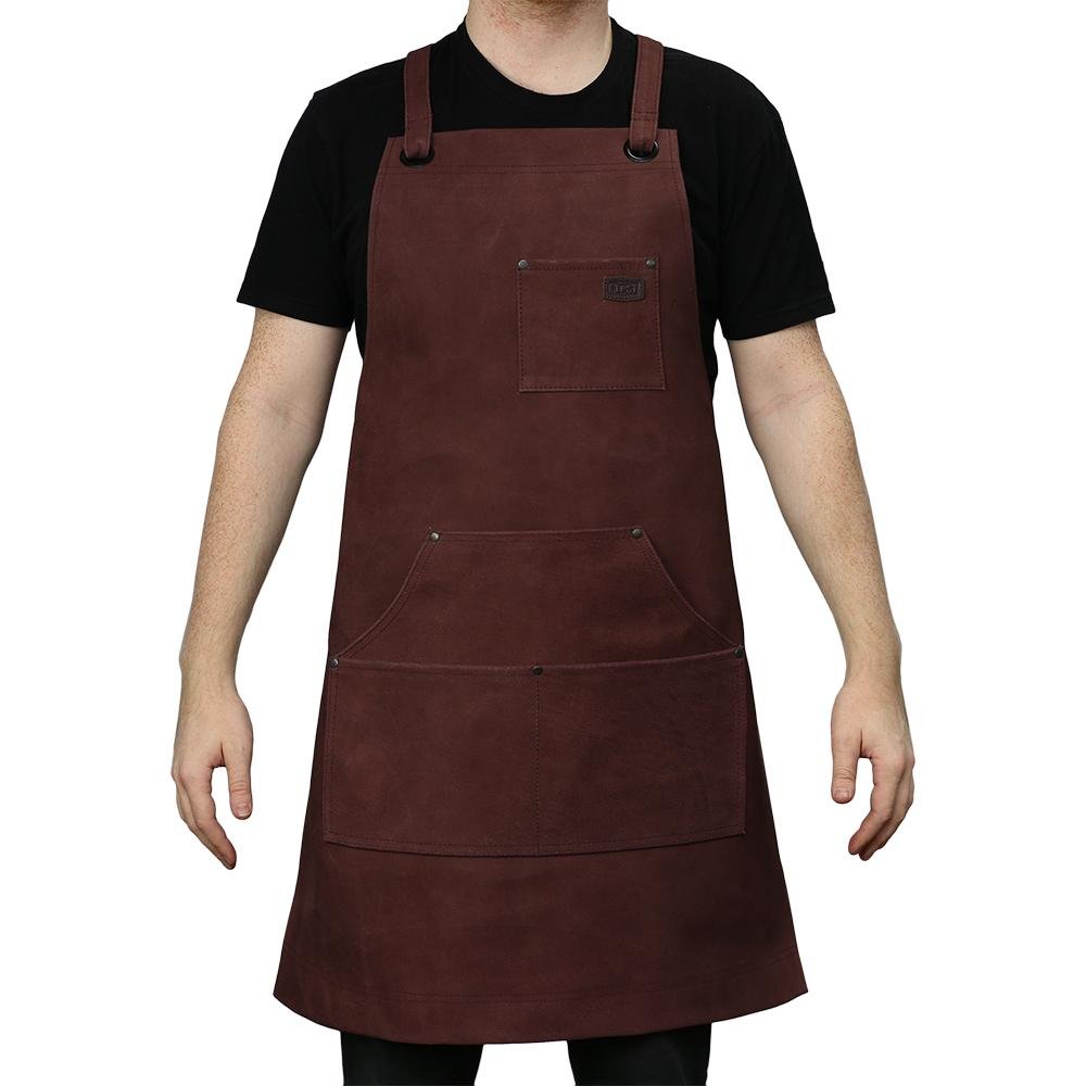 Machinist - Leather Apron With Four Pockets - Choice Of Colors - SKU FIAPRONSUEDE-FM