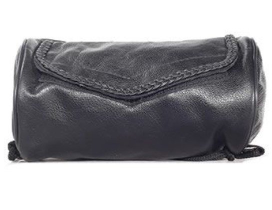 New Leather Motorcycle Tool Bag - Soft Fork Bag - Braid - TB3026-DL