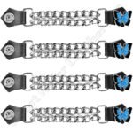 Set of Four Butterfly Vest Extenders - Blue - AC1136-BLUE-DL