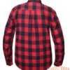 Flannel Motorcycle Shirt - Men's - Red and Black - Armor - Up To Size 8XL - TW136-07-UN