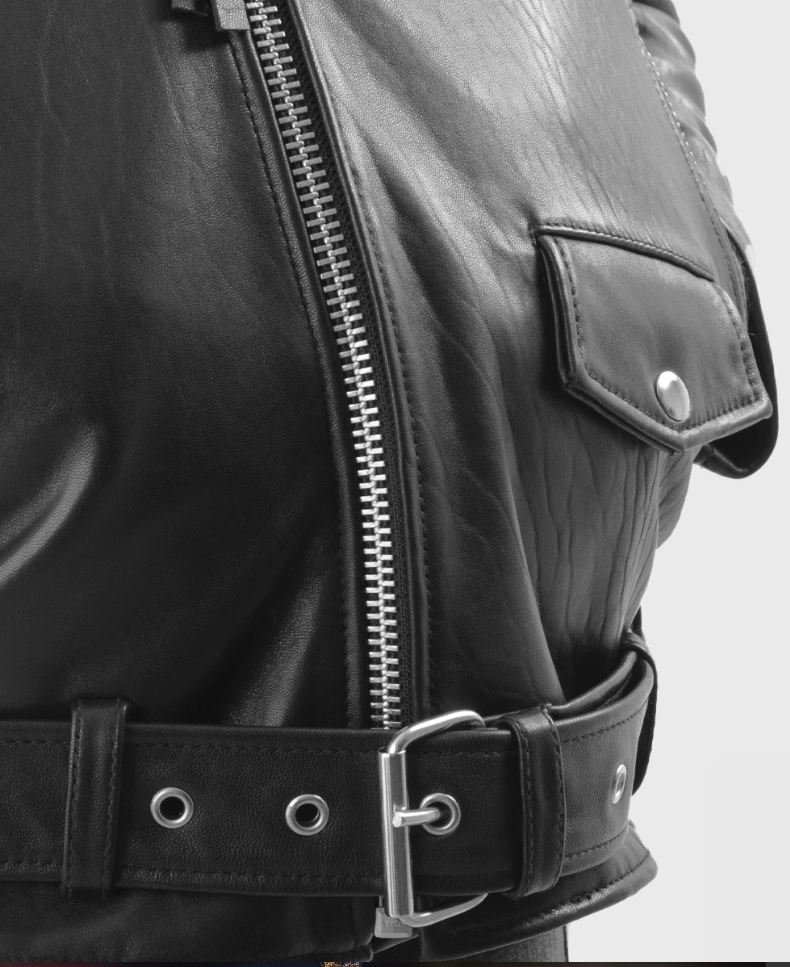 Leather Biker Jacket - Men's Fashion - Lambskin - Jay - WBM2080NZ-FM