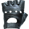 Leather Motorcycle Gloves - Fingerless - Biker - GL2008-DL