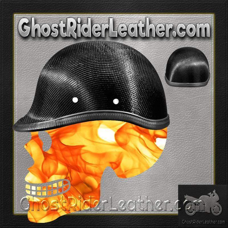 Novelty Motorcycle Helmet - Real Carbon Fiber - Jockey Polo - 2003G-DH
