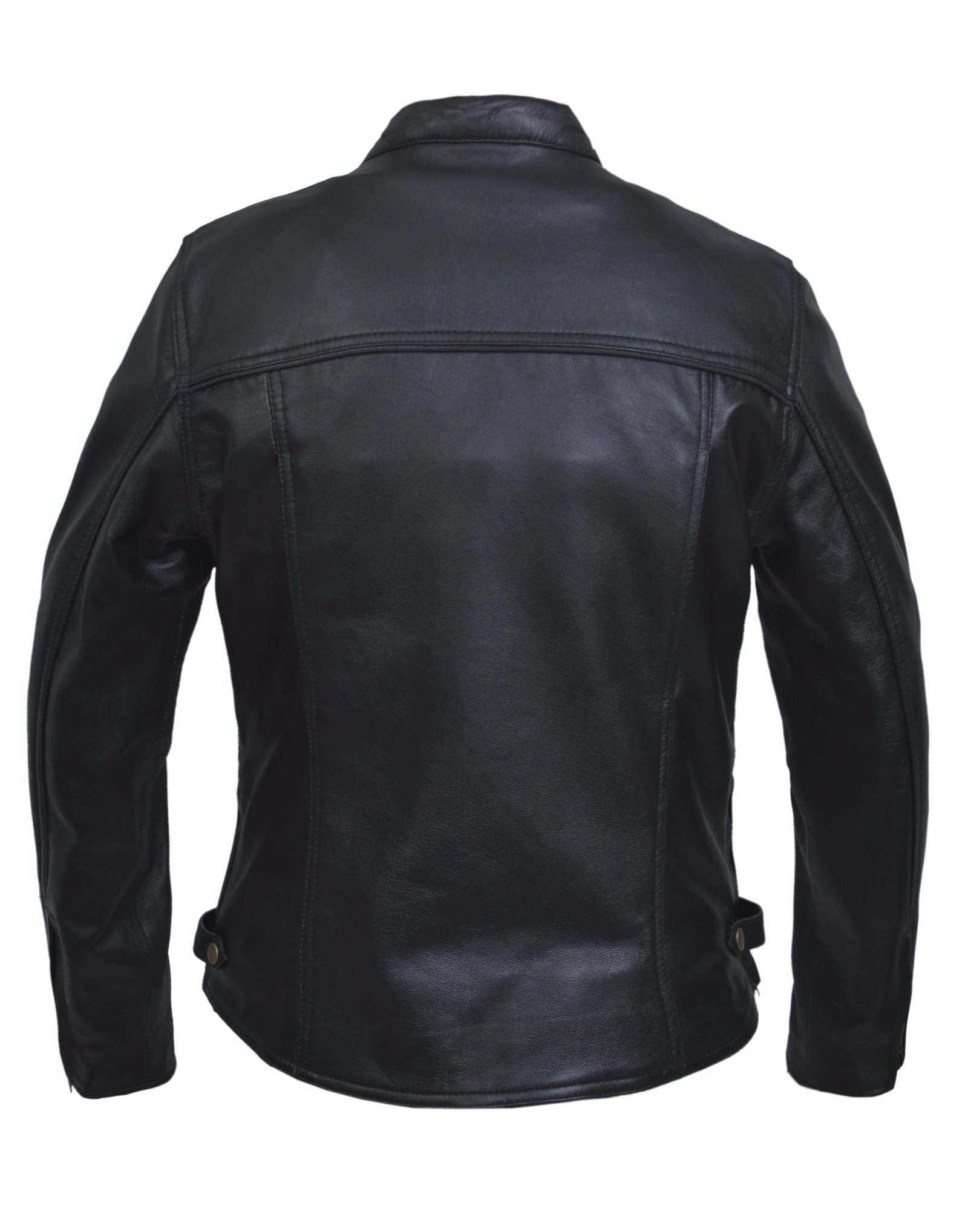 Leather Motorcycle Jacket - Women's - Lightweight - Premium - 6557-NG-UN