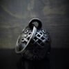 Celtic Skull Diamond - Pewter - Motorcycle Gremlin Bell - Made In USA - SKU BB72-DS