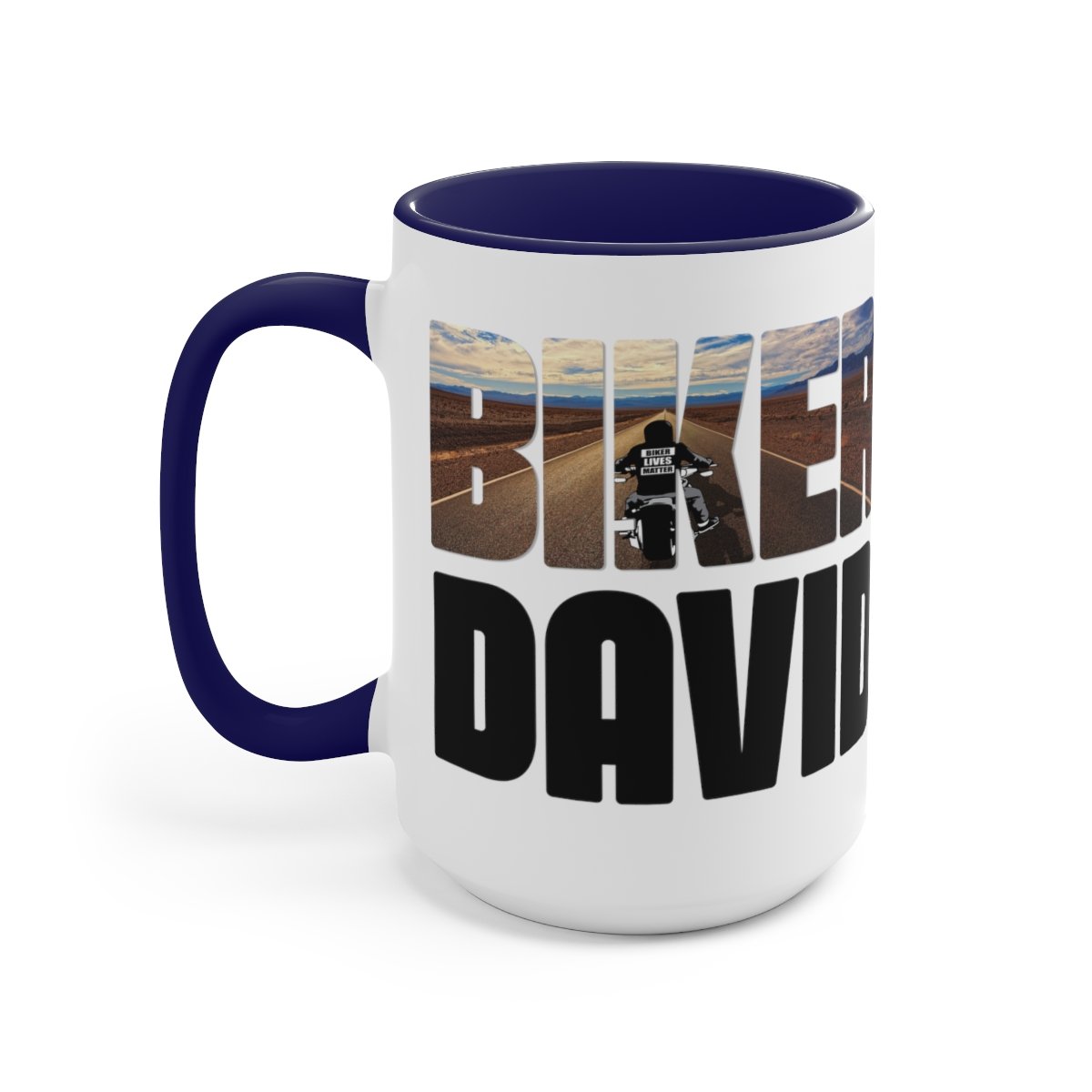 Personalized Name - Two-Tone Coffee Mugs - 15oz - Choice Of Colors