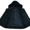 Leather Motorcycle Vest - Men's - Gun Pockets - Hoodie - Up To 12XL - Big and Tall - DS182-DS