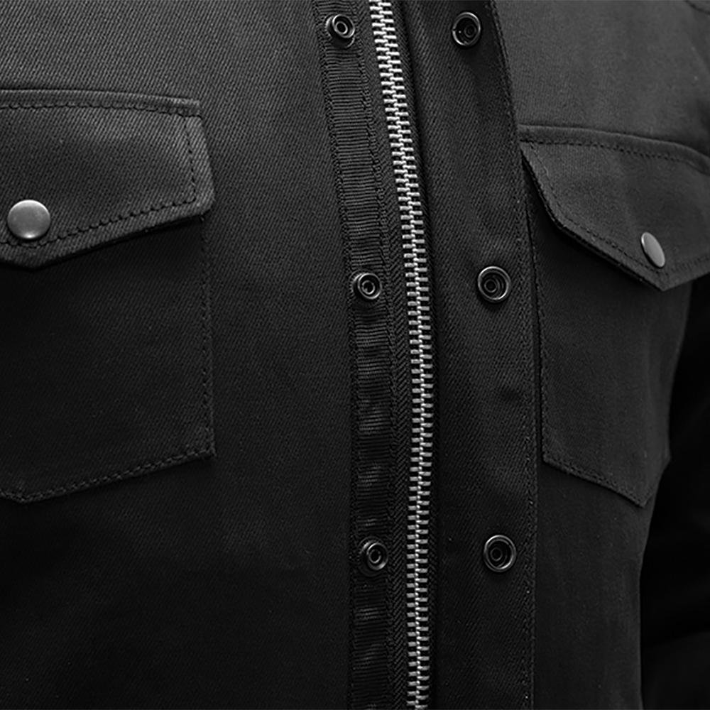 Men's Motorcycle Denim Shirt With Kevlar - Equalizer - FIM423DM-FM
