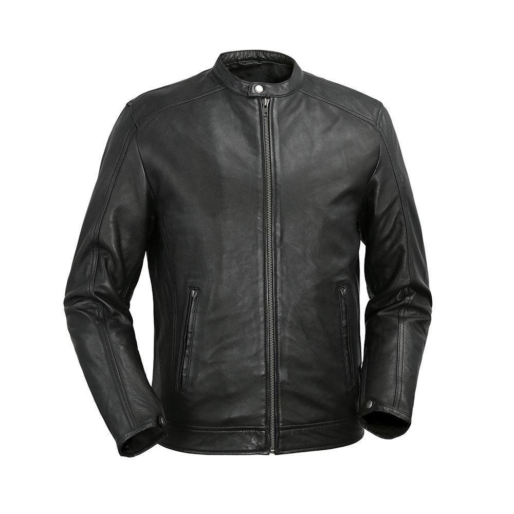 Iconoclast - Men's Whiskey or Black Leather Moto Jacket - SKU GRL-WBM2153-FM